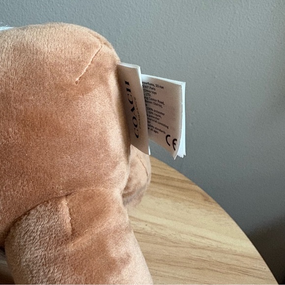 Coach Brown Teddy Bear with Gray Shirt - Picture 5 of 5